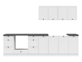 Junona Line kjøkkensett - Hvit - 300 cm